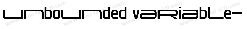 unbounded variable字体转换